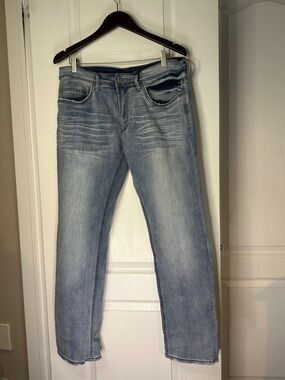 Buffalo David Bitton Men's strait stretch Jeans waist 34” length 32” insm 10.5”